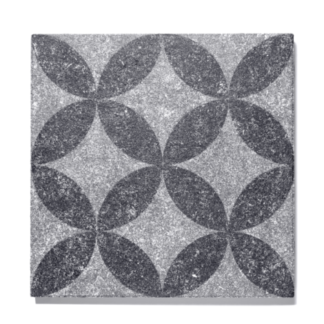 GeoProArte® Design 60x60x4 - Flowers Light Grey Flower