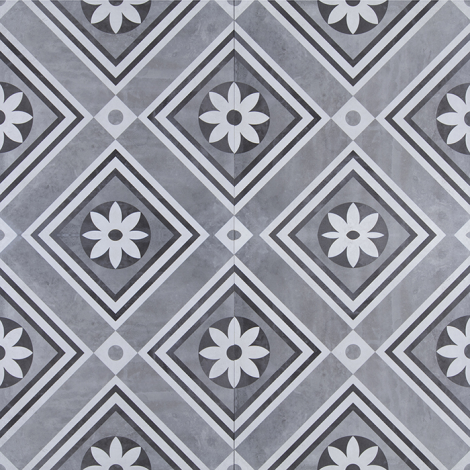 GeoCeramica® Décor 60x60x4 - Concreet Flower Decorate